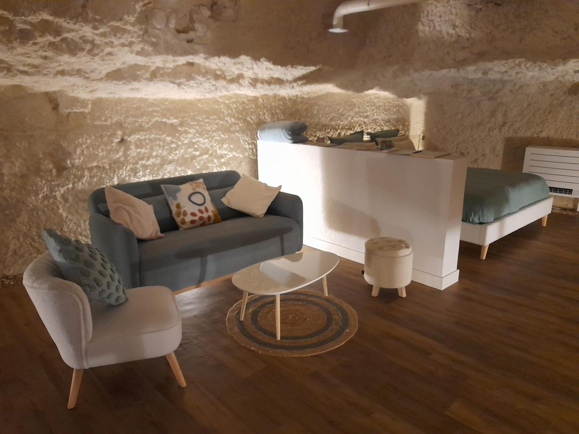 Cangey La Grotte Du Bonheur 아파트 외부 사진
